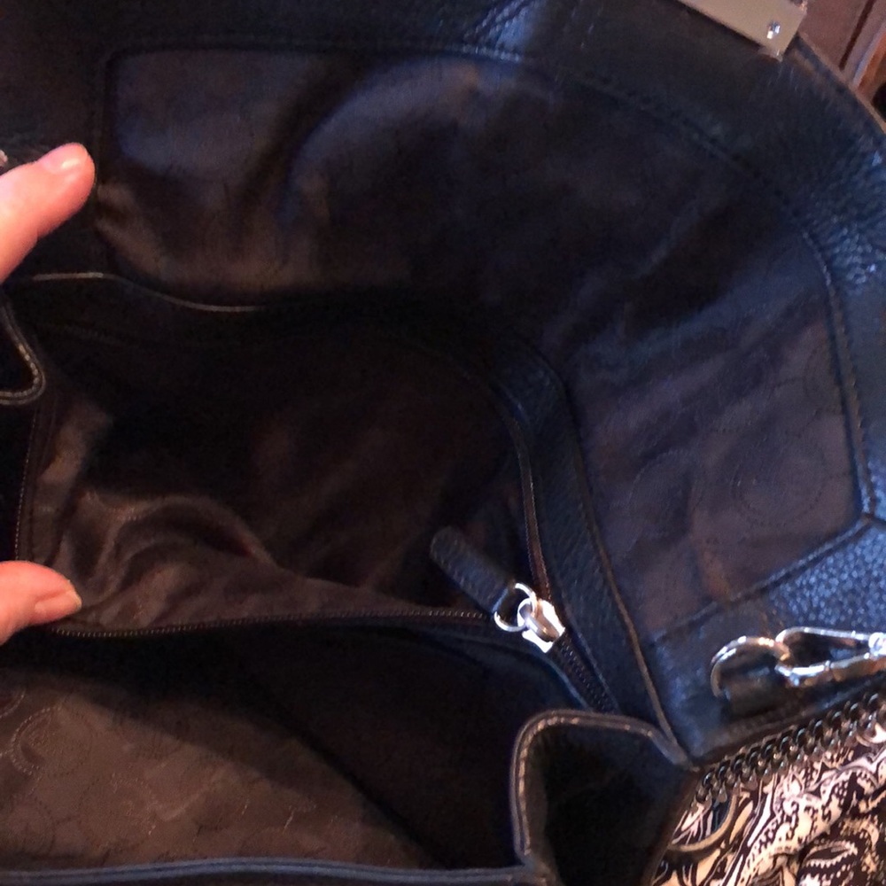 đšMichael Kors Pebbled soft leather removable chain link shoulder bag / clutch - Picture 9 of 14
